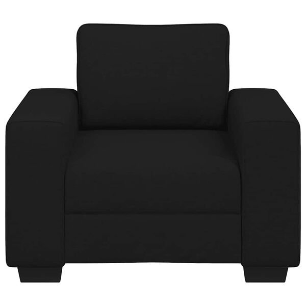 vidaXL Canapea Scaun Negru 60 cm Tesatura