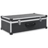 vidaXL Carcasă pentru 80 CD-uri, aluminiu, ABS, negru