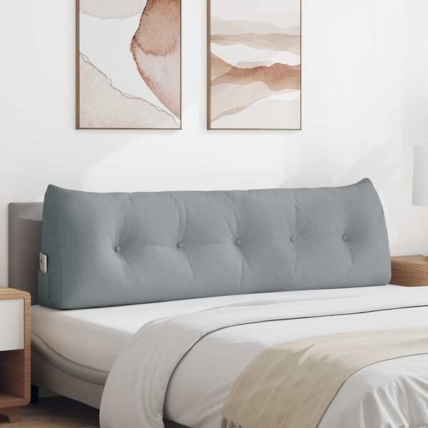 vidaXL Perna pentru spate Gri deschis 160 x 24 x 50 cm țesătură