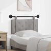 vidaXL Cap de pat suspendat Gri deschis 90 x 55 x 5 cm Catifea