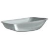 vidaXL &Icirc;nlocuire tavă pentru roabă Argintiu 80 x 60 x 25 cm