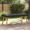 vidaXL Copertă pentru masă Simplu Negru 102 x 202 x 15 cm țesătură