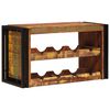 vidaXL Raft pentru vin Maro 80 x 45 x 33 cm Lemn recuperat solid