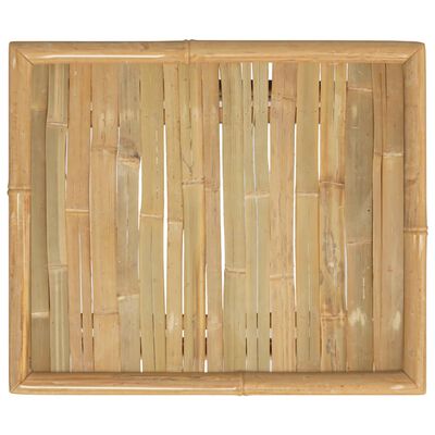 vidaXL Masă de grădină, 65x55x30 cm, bambus