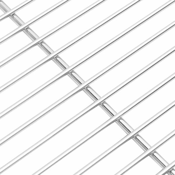 vidaXL Grătar Argintiu 45 x 40 cm Oţel inoxidabil