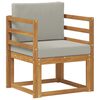 vidaXL Canapea de exterior Lemn de acacia solid și poliester