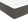vidaXL Pat box spring cu saltea, gri &icirc;nchis, 90x190 cm, catifea