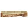vidaXL Set de canapele de exterior 6 buc. Natural și Bej