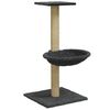 vidaXL Ansamblu pisici cu st&acirc;lp din funie de sisal, gri &icirc;nchis, 74 cm
