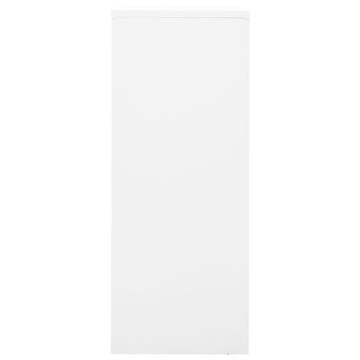 vidaXL Dulap de birou, alb, 90x40x102 cm, oțel