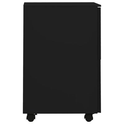 vidaXL Dulap dosare mobil, negru, 39x45x67 cm, oțel