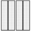 vidaXL Perdea de ușă anti-insecte cu magnet, 2 buc., negru, 210x90 cm