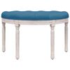 vidaXL Bancă, albastru, 81,5x41x49 cm, catifea