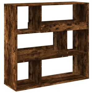 vidaXL Bibliotecă/Separator de cameră, stejar afumat, 100x33x94,5 cm