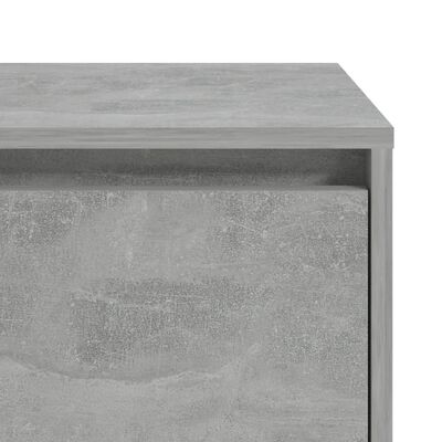 vidaXL Noptiere, 2 buc., gri beton, 45x34x44,5 cm, PAL
