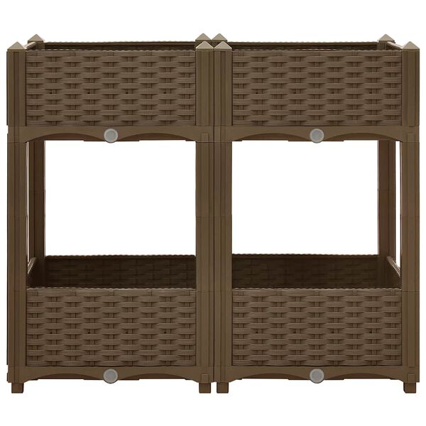 vidaXL Strat &icirc;nălțat, 80x40x71 cm, polipropilenă