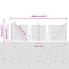 vidaXL St&acirc;lp de gard. Gri 100 x 0,5 m (plasă de 13 mm) Oțel și PVC