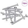 vidaXL Șuruburi pentru mobilă 12 buc. Argintiu M6 x 70 mm Oțel
