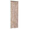 vidaXL Perdea pentru insecte, bej și maro &icirc;nchis, 56x200 cm, chenille