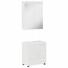 vidaXL Set de mobilier pentru baie TULUM 2 buc. Alb lucios