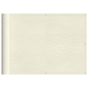 vidaXL Paravan de balcon, crem, 75x800 cm, 100% poliester oxford