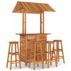 vidaXL Set mobilier de bar de grădină, 5 piese, lemn masiv de acacia