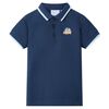 vidaXL Tricou polo pentru copii, albastru &icirc;nchis, 92