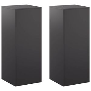 vidaXL Suport pentru plante 2 pcs Negru 40 x 40 x 100 cm Oțel