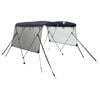 vidaXL Parasolar Bimini 3 arcuri pereți din plasă 183x(170-182)x137 cm