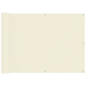 vidaXL Ecran de balcon Crem 75 x 200 cm Material Oxford