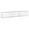 vidaXL Coș gabion cu capac, 300x50x50 cm, fier galvanizat