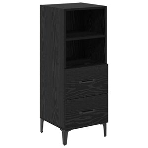 vidaXL Bufet cu sertar Stejar negru 34 x 34.5 x 90 cm Lemn compozit