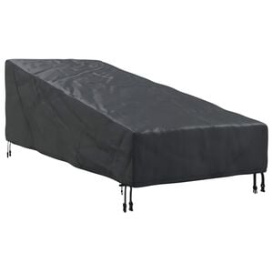 vidaXL Husă pentru mobilier de exterior 195 x 76 x 82 cm Negru