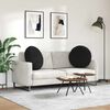 vidaXL Perne de Șezut 2 pcs Negru &Oslash;80 x 29 cm țesătură