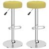 vidaXL Scaune de bar, 2 buc., verde, material textil