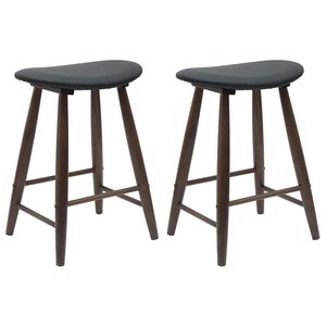 vidaXL Scaune de dining 2 pcs Maro deschis 46 x 37 x 63 cm