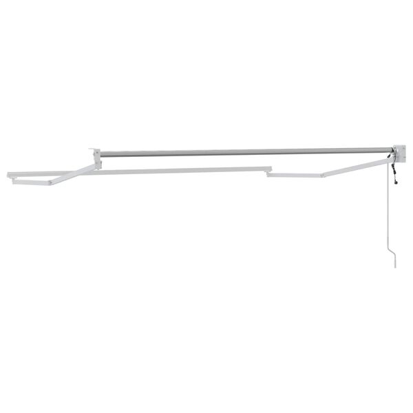 vidaXL Cadru copertină retractabil electric Alb 3,5 x 2 m Aluminiu
