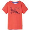 vidaXL Tricou pentru copii, roșu deschis, 140
