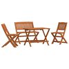 vidaXL Set mobilier exterior pentru copii 4 piese lemn de eucalipt