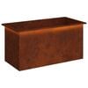 vidaXL Jardinieră de grădină cu LED Ruginit 50 x 100 x 48 cm