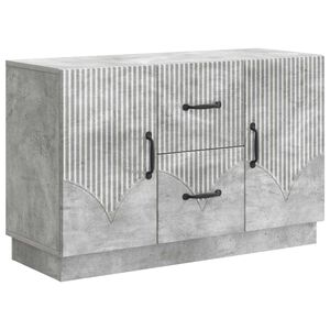 vidaXL Bufet cu sertar Gri Beton 89 x 34,5 x 57 cm Lemn prelucrat