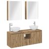 vidaXL Set dulap baie 5 pcs Stejar Artizanal 53 x 15,5 x 70 cm