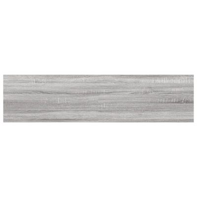 vidaXL Rafturi de perete, 8 buc., gri sonoma, 40x10x1,5 cm, lemn