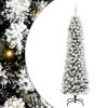 vidaXL Brad de Crăciun artificial Alb 210 cm PVC și metal și plastic
