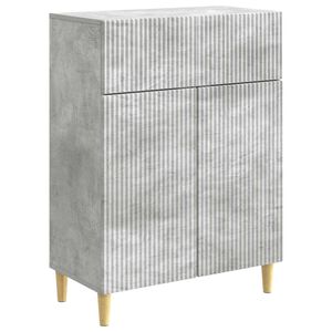 vidaXL Bufet cu sertar Gri Beton 66 x 34,5 x 90 cm Lemn prelucrat