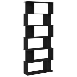 vidaXL Bibliotecă stejar negru 80x24x190,5 cm lemn prelucrat