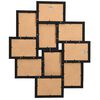 vidaXL Ramă foto colaj, negru, 10 x foto (13x18 cm), MDF