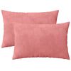 vidaXL Husă pentru pernă 2 pcs HEERLEN Roz 50 x 70 cm Catifea