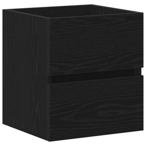 vidaXL Dulap chiuvetă baie, stejar negru, 41x38,5x45 cm, lemn prelucrat