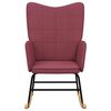 vidaXL Scaun balansoar, roșu vin, material textil